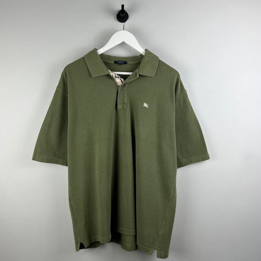 00’s Burberry Logo Polo Shirt (XL)