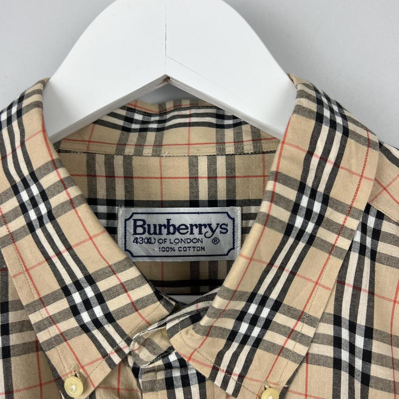 Vintage Burberry Nova Check SS Shirt (XXL)