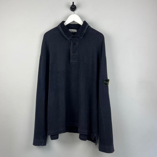 Stone Island 90’s Green Edge Fleece Collar Jumper (XXL)