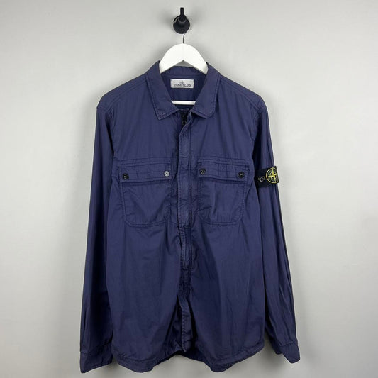 Stone Island Zip Over Shirt (XXL)