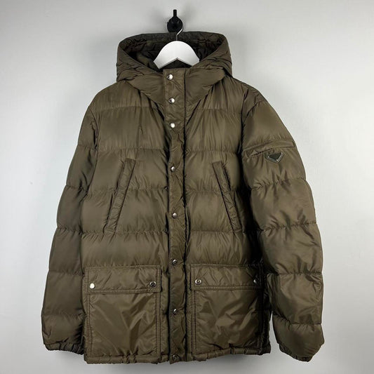 Prada Milano Mid Length Padded Parka Jacket (S/M)