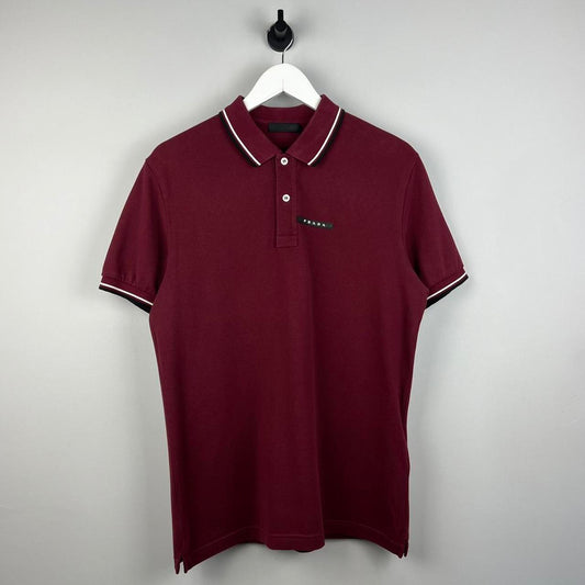 Prada Sport Logo Polo Shirt SS (L)