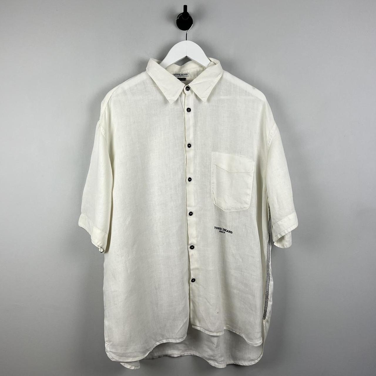 00s Stone Island Linen Shirt SS (XXL)