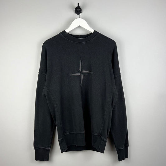 Stone Island Spell Out Logo Sweater (M)