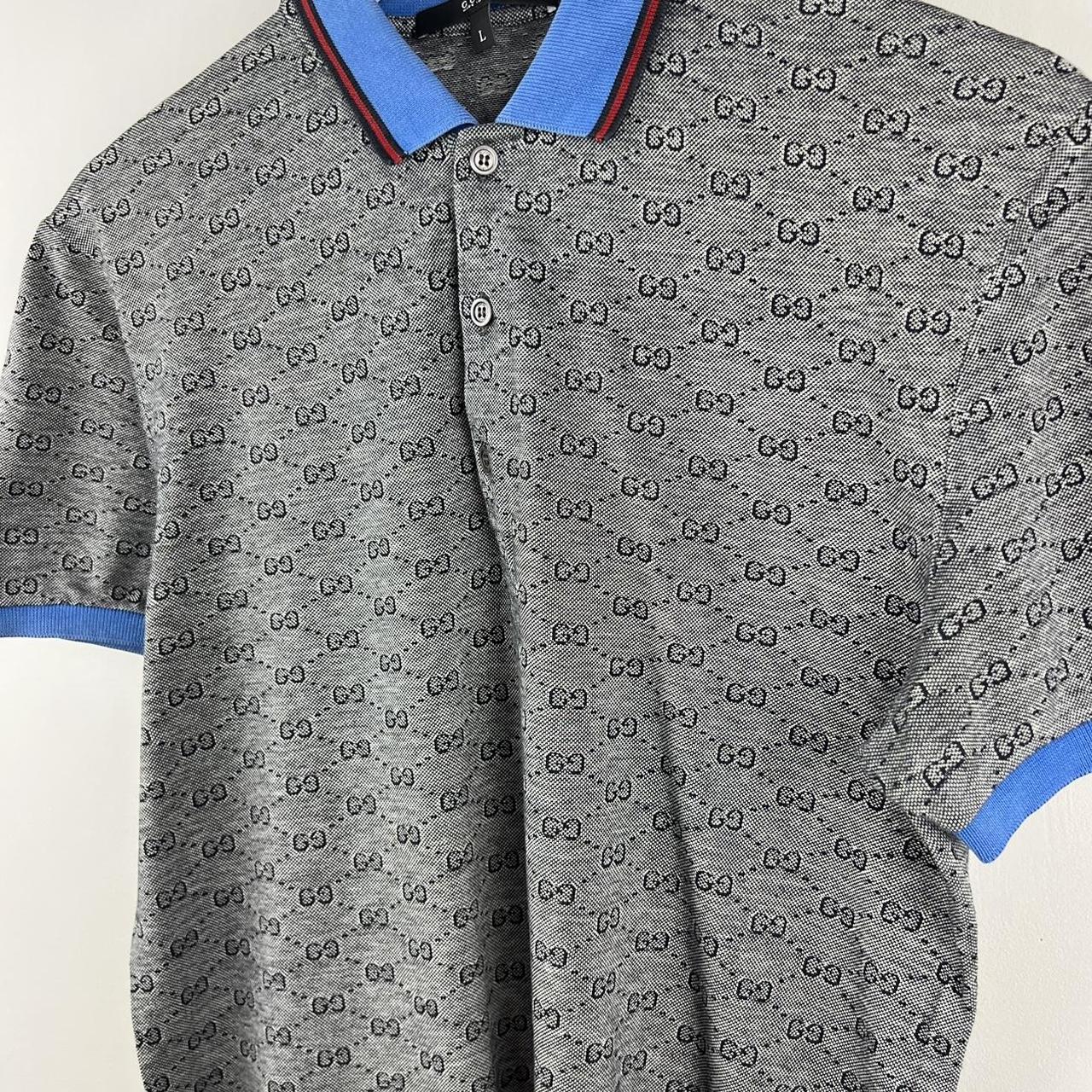 00’s Gucci Monogram Polo Shirt (M)