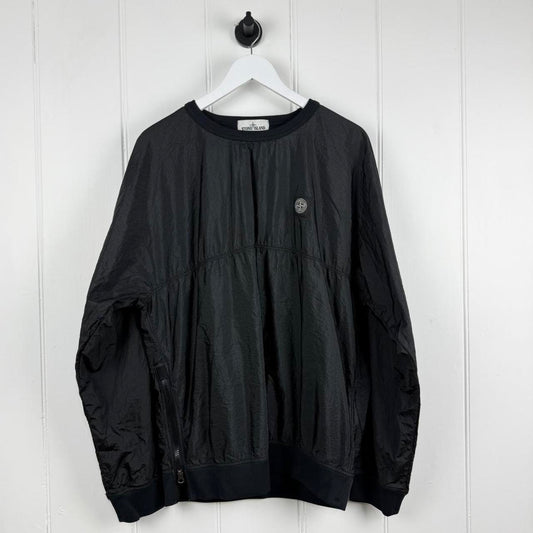Stone Island Compass Logo Nylon Pullover Jumper (XL)