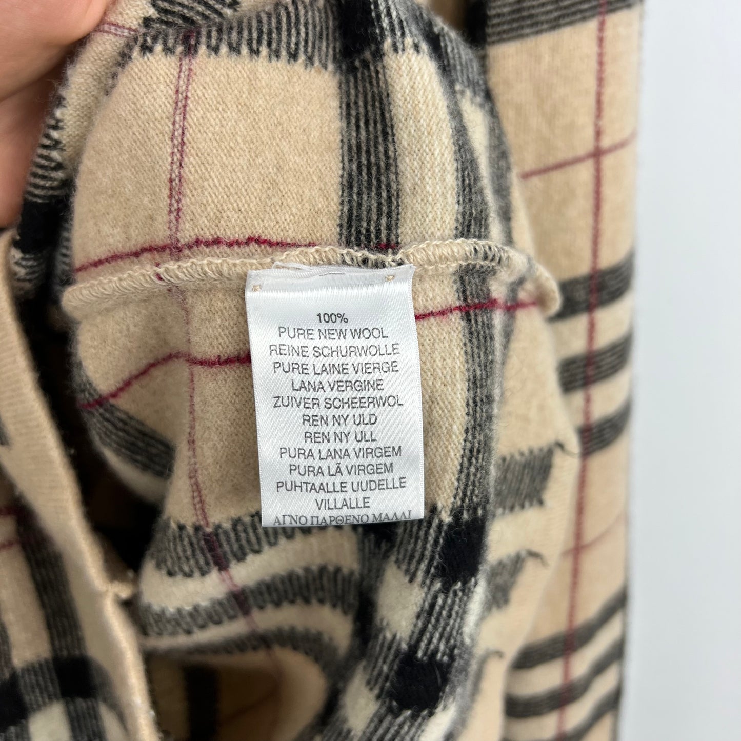 Burberry Nova Check Knit Jumper