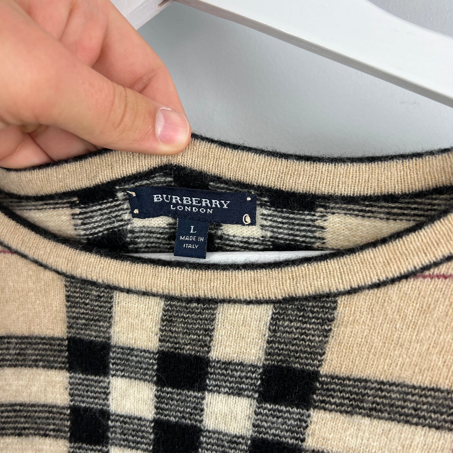 Burberry Nova Check Knit Jumper