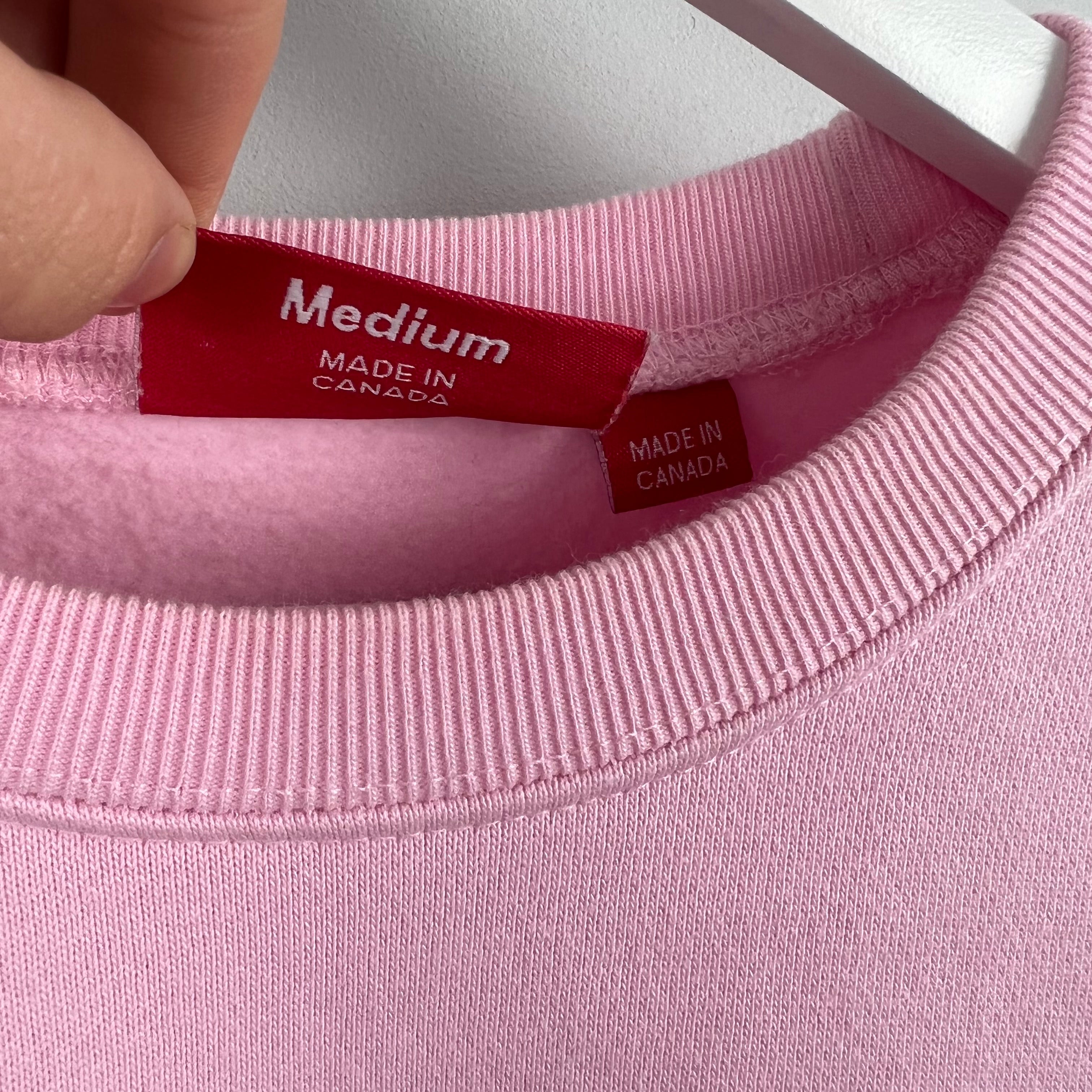 Supreme Pink Underline Logo Sweatshirt