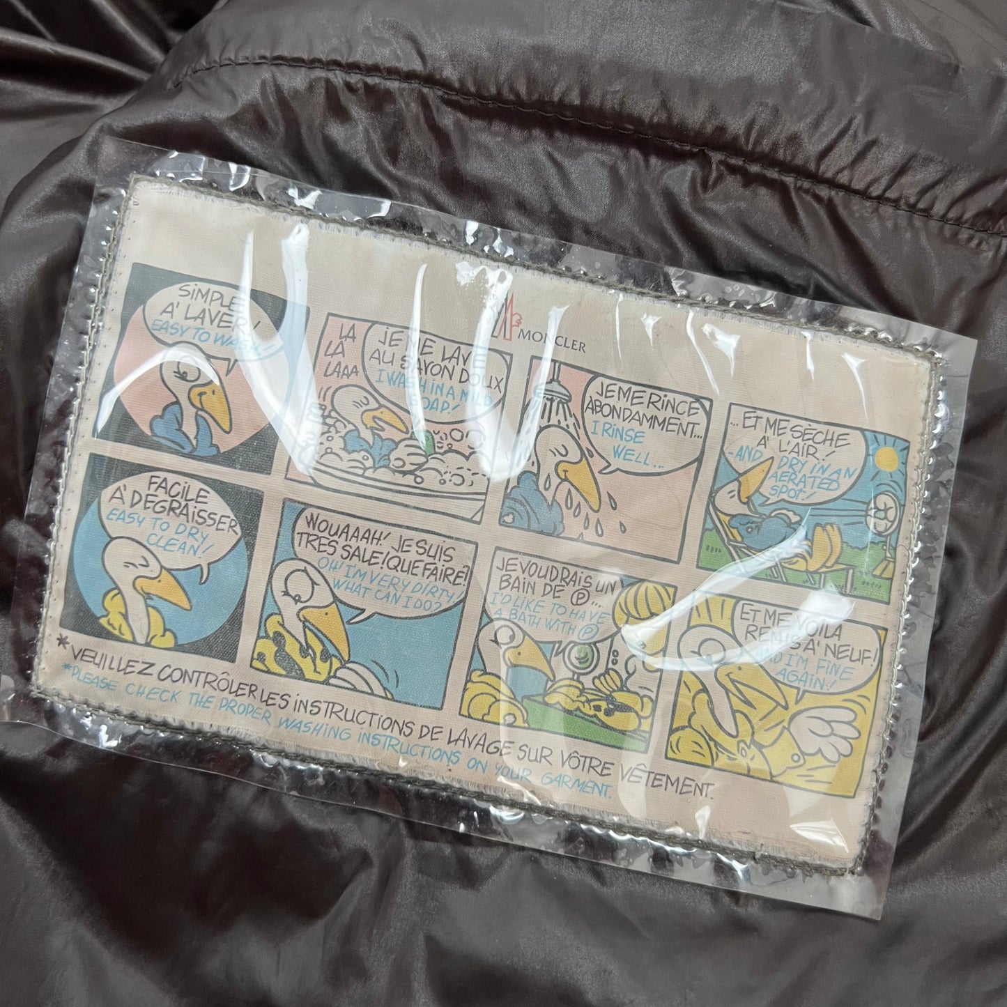 Moncler washing online instructions