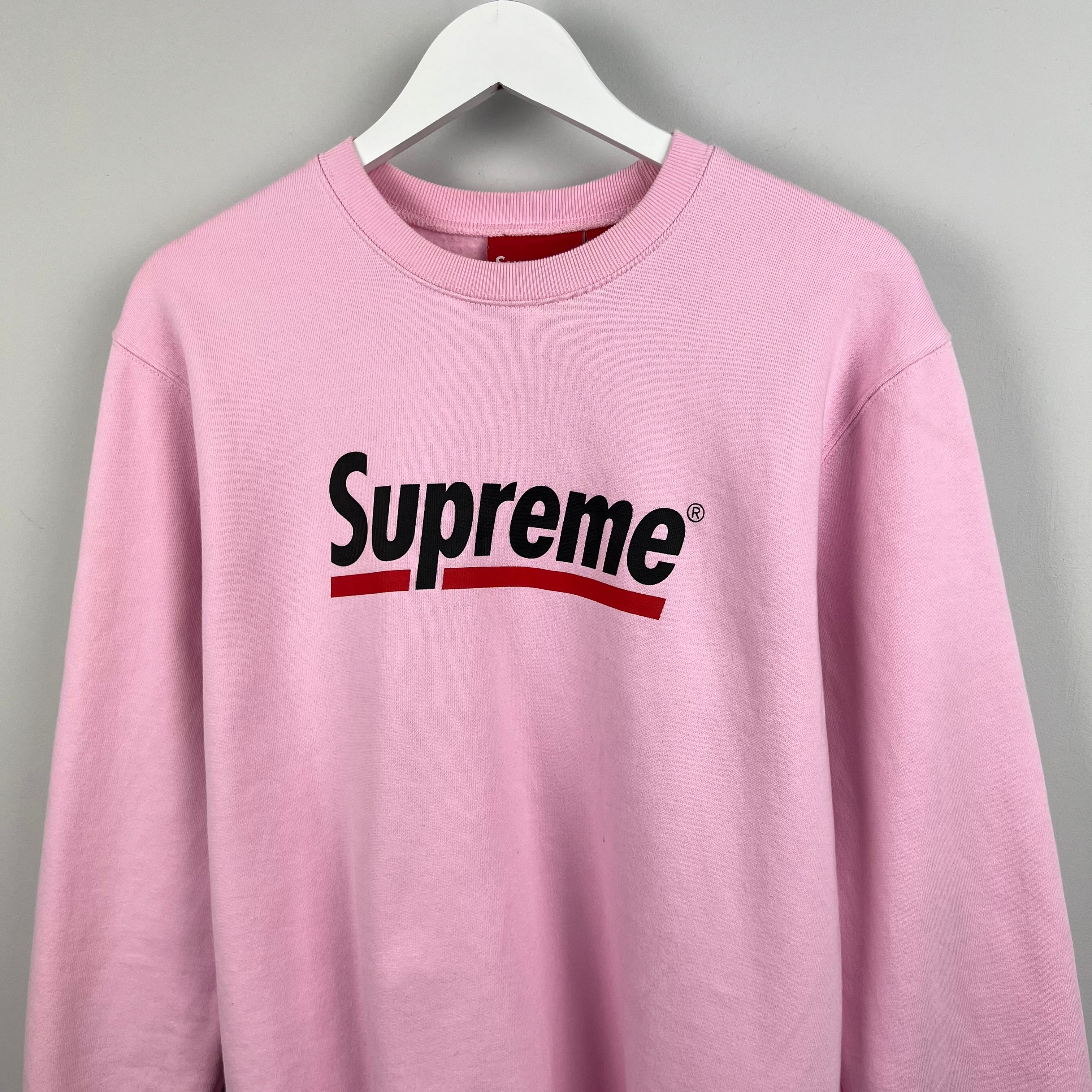 Supreme sweatshirt pink sale